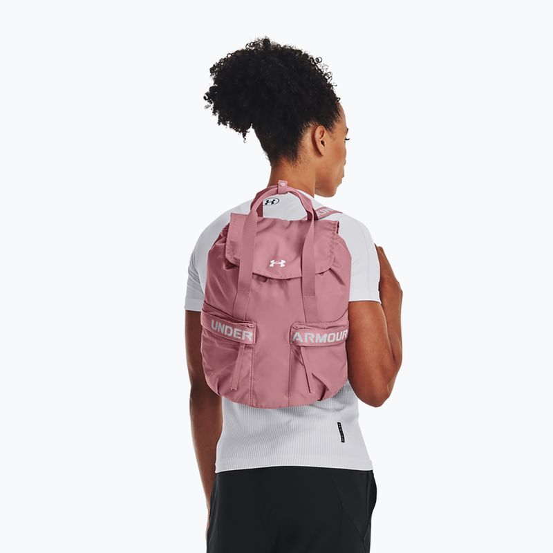 Zaino urbano da donna Under Armour Favourite 10 l rosa elixir/bianco 6