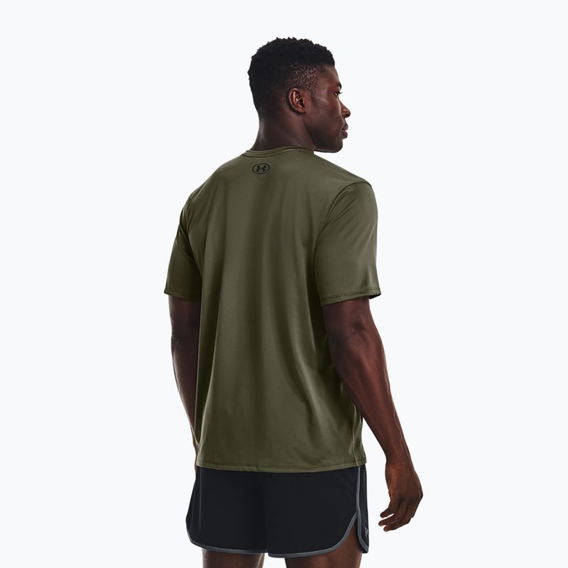 T-shirt da allenamento uomo Under Armour Tech Vent in navy/green/ultimate black 3