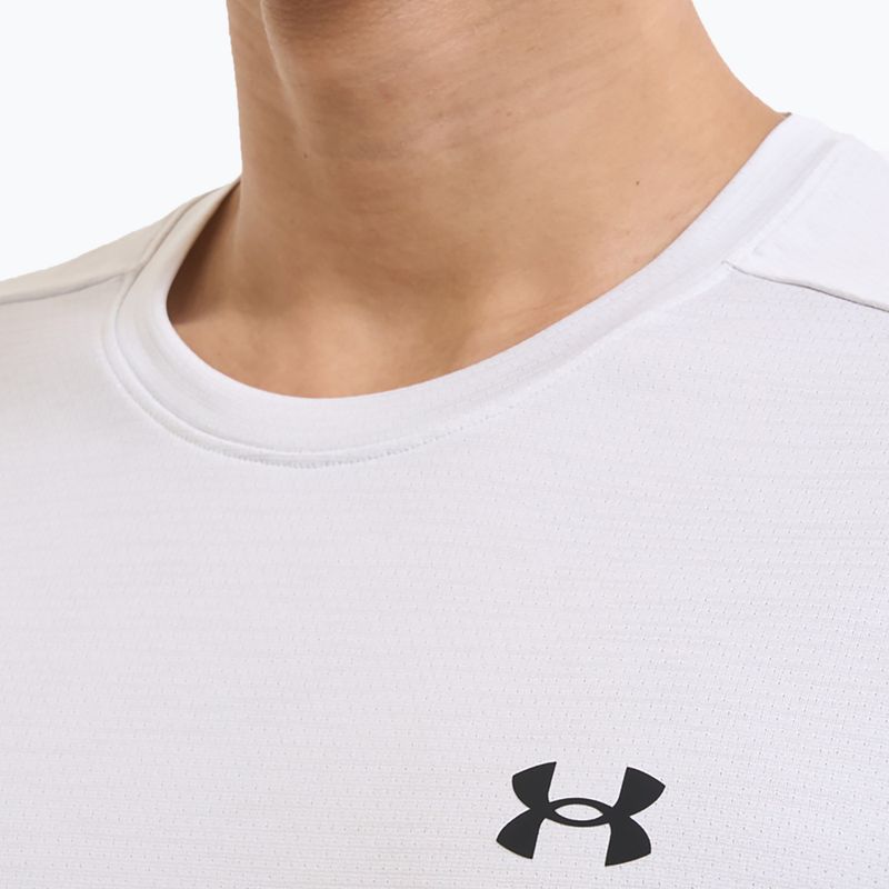 Maglia da allenamento uomo Under Armour Tech Vent distant white/black 5
