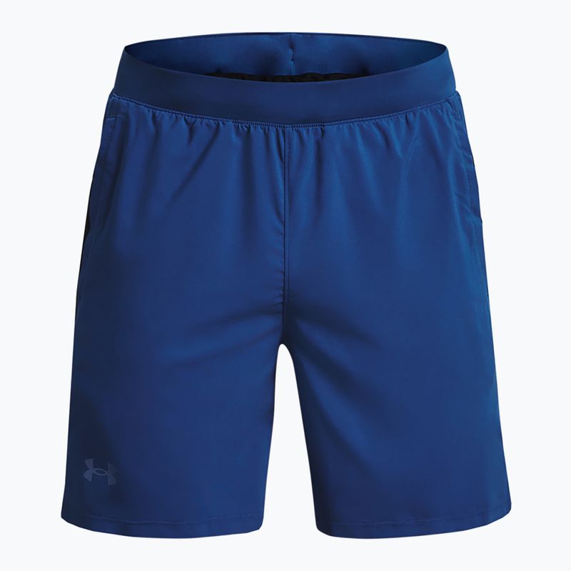 Under Armour Launch Sw 7'' pantaloncini da corsa da uomo blu miraggio/nero/riflettente 4