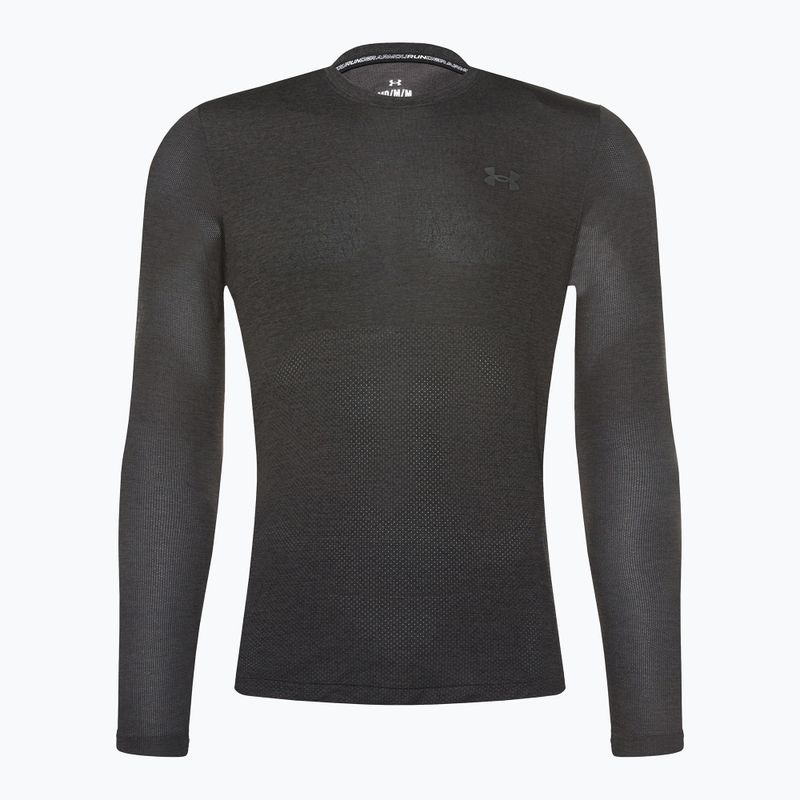 Under Armour Seamless Stride nero/riflettente da uomo a maniche lunghe per la corsa 4