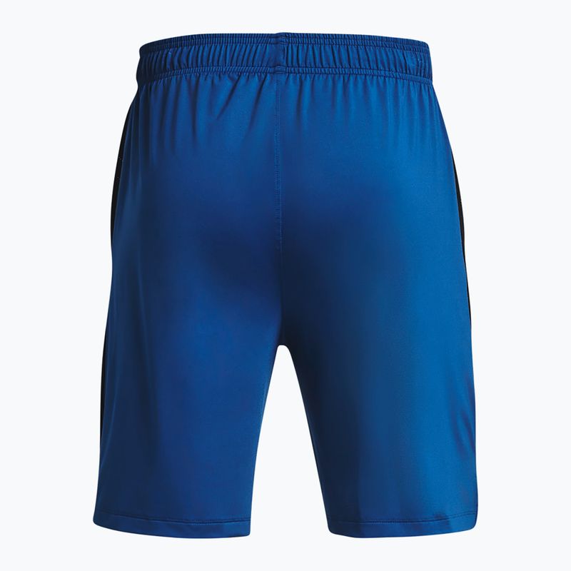 Pantaloncini da allenamento Under Armour Tech Vent uomo blu miraggio/nero/nero 4