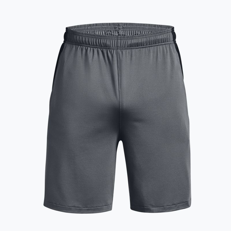 Pantaloncini da allenamento Under Armour Tech Vent da uomo grigio pece/nero/nero 5