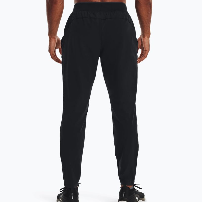 Pantaloni da corsa Under Armour Storm Run da uomo nero/nero/riflettente 3