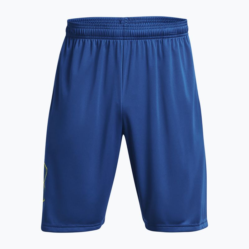 Pantaloncini da allenamento Under Armour Tech Graphic da uomo blu mirage/starfruit 5