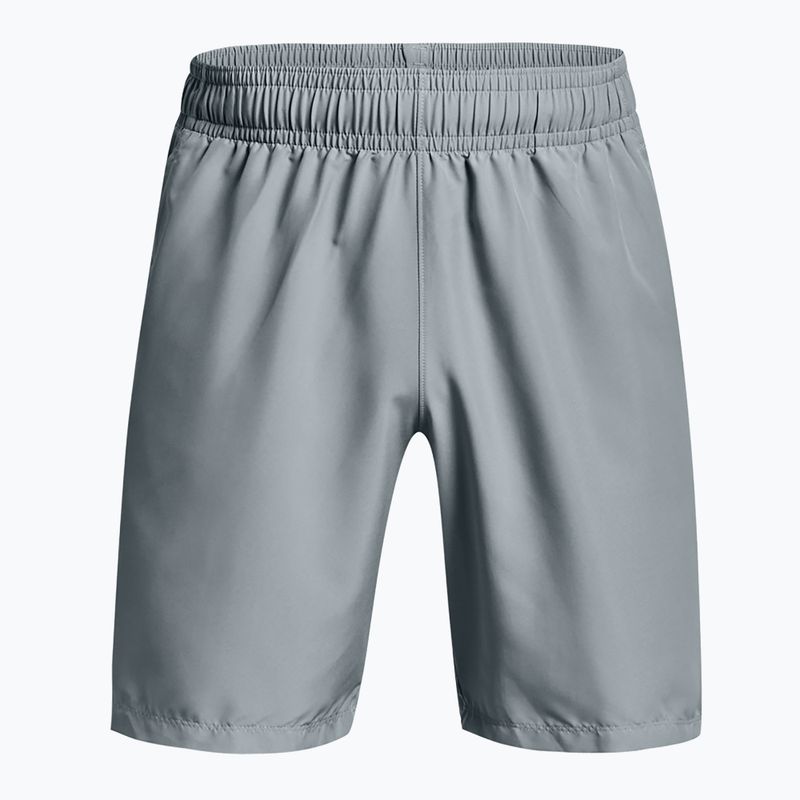 Pantaloncini da allenamento Under Armour Woven Graphic harbor blue/lime surge da uomo 3