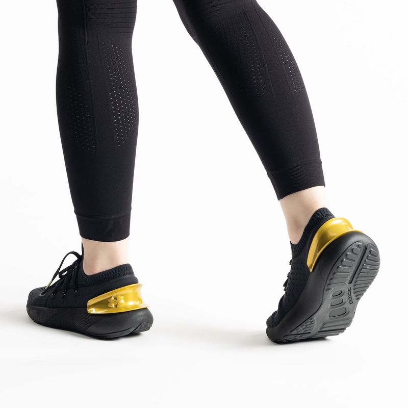 Under Armour scarpe da corsa donna Hovr Phantom 3 Mtlc nero/nero/oro metallico 3