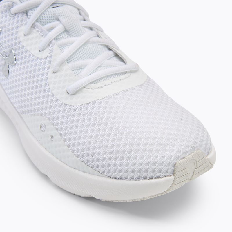 Under Armour Charged Pursuit 3 bianco/bianco/argento metallico, scarpe da corsa da uomo 7