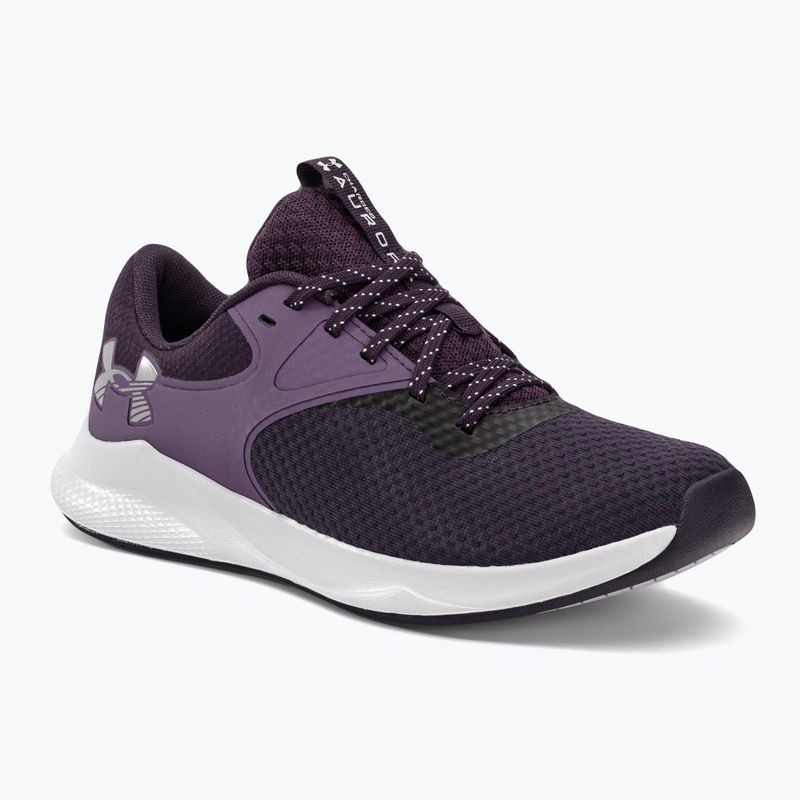 Scarpe da allenamento da donna Under Armour W Charged Aurora 2 tux purple/retro purple/argento metallico