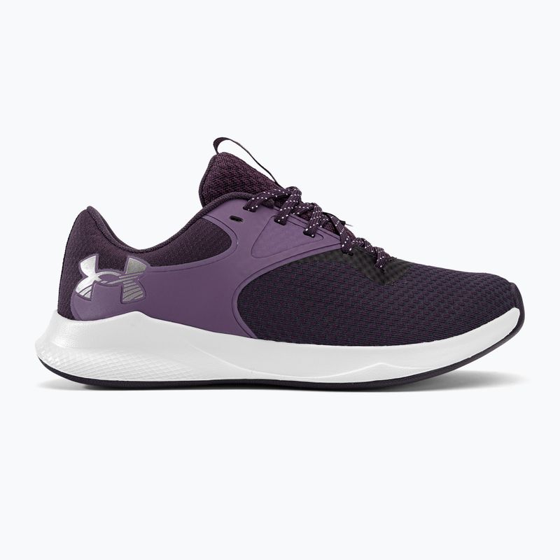 Scarpe da allenamento da donna Under Armour W Charged Aurora 2 tux purple/retro purple/argento metallico 2