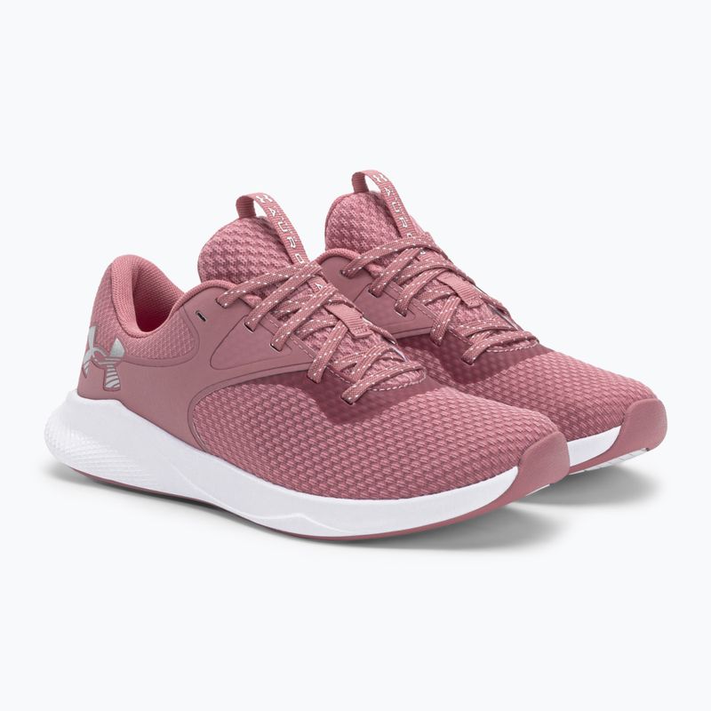 Scarpe da ginnastica da donna Under Armour W Charged Aurora 2 elisir rosa/elisir rosa/argento metallico 5