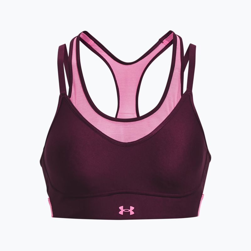 Reggiseno fitness Under Armour Infinity Mesh Low purple stone/pink edge