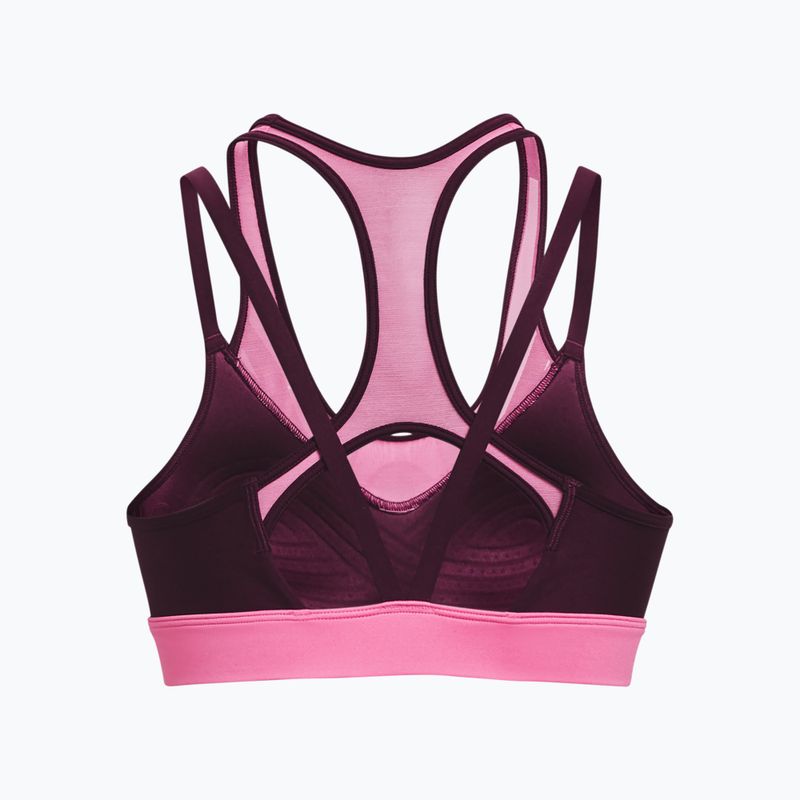 Reggiseno fitness Under Armour Infinity Mesh Low purple stone/pink edge 2
