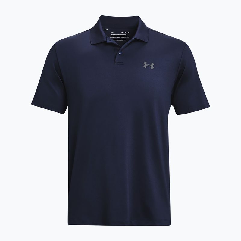 Polo Under Armour Matchplay da uomo blu notte/grigio campo 5