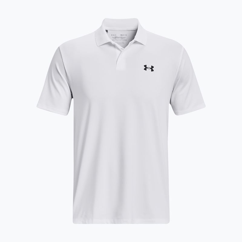 Polo Under Armour Matchplay da uomo, bianco/grigio 5