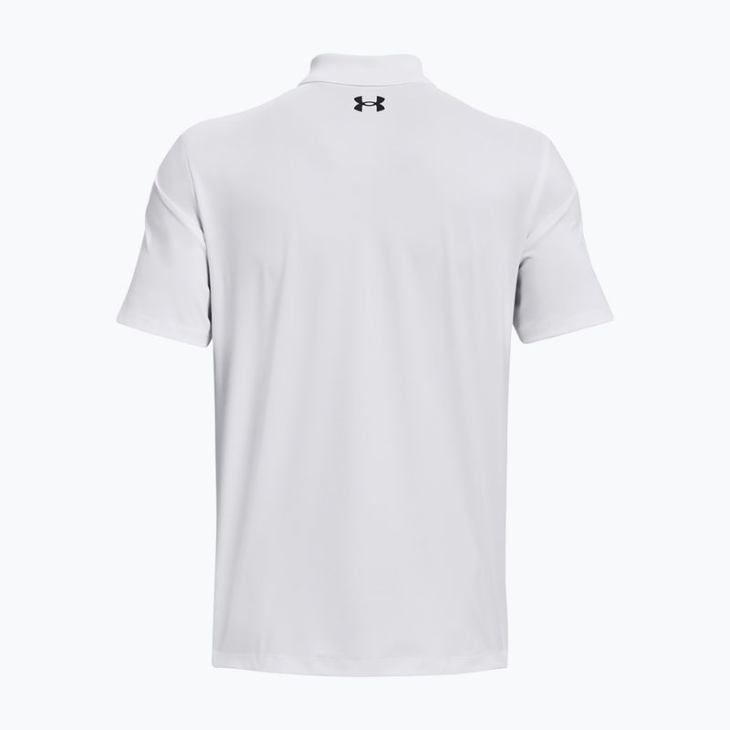 Polo Under Armour Matchplay da uomo, bianco/grigio 6