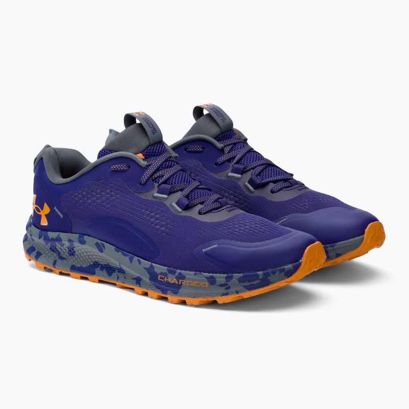 Under Armour Charged Bandit Trail 2 scarpe da corsa da uomo blu sonar/blu sonar/arancione miele 4