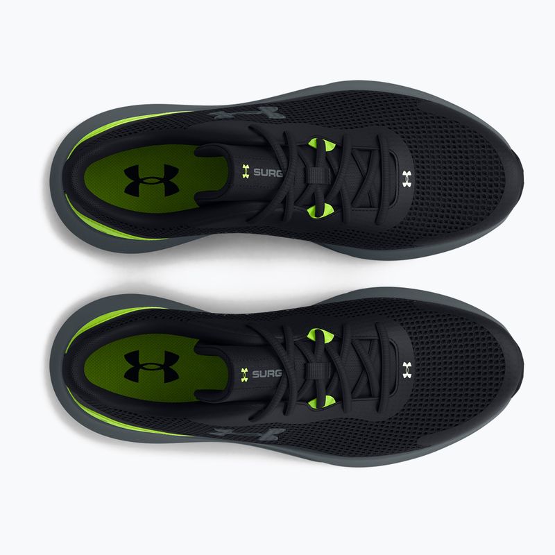 Under Armour Surge 3 scarpe da corsa da uomo nero/lime surge/gravel 12