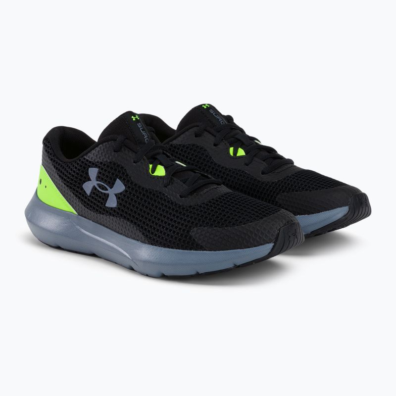 Under Armour Surge 3 scarpe da corsa da uomo nero/lime surge/gravel 4