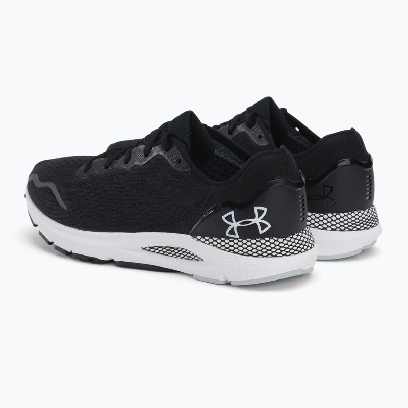 Under Armour Hovr Sonic 6 scarpe da corsa da uomo nero/nero/bianco 4