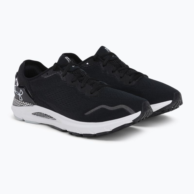 Under Armour Hovr Sonic 6 scarpe da corsa da uomo nero/nero/bianco 5