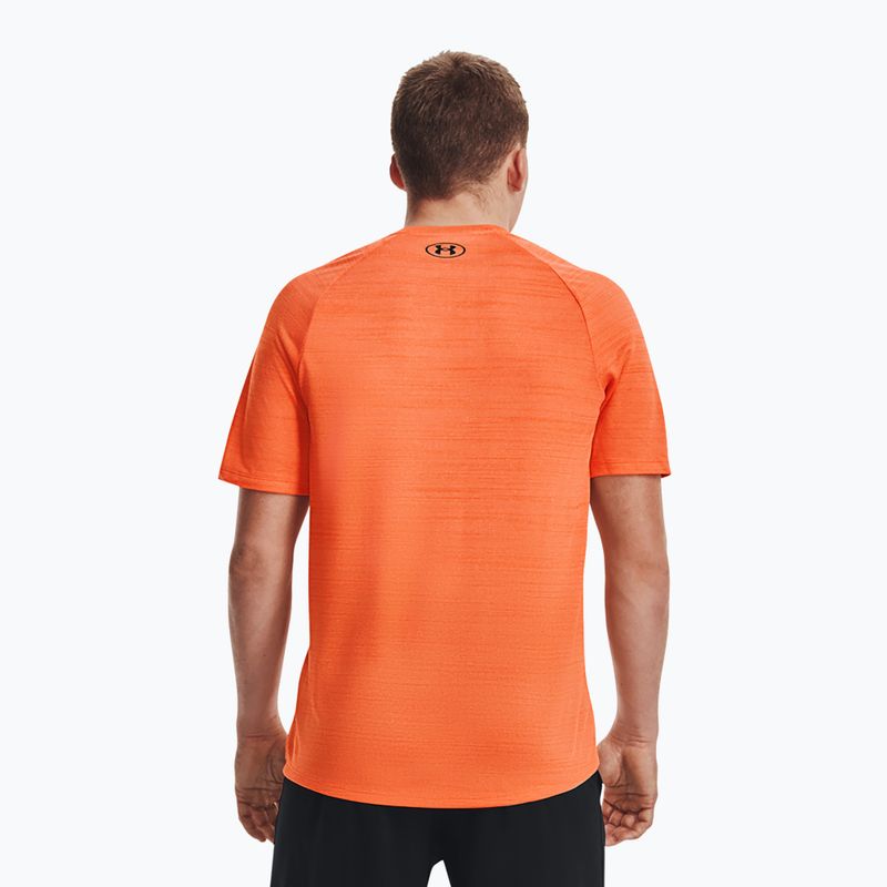 Maglietta da allenamento Under Armour Tiger Tech 2.0 arancione/nero da uomo 2