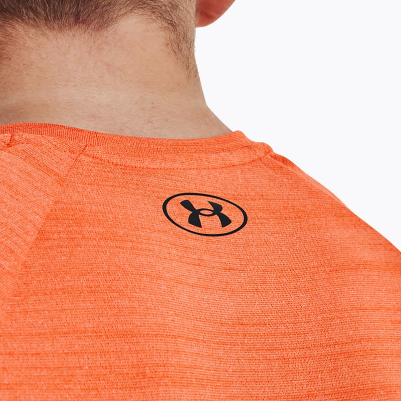 Maglietta da allenamento Under Armour Tiger Tech 2.0 arancione/nero da uomo 3