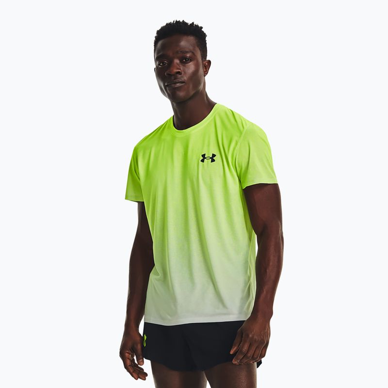 Under Armour Pro Elite maglia da corsa da uomo lime surge/halo grigio/nero