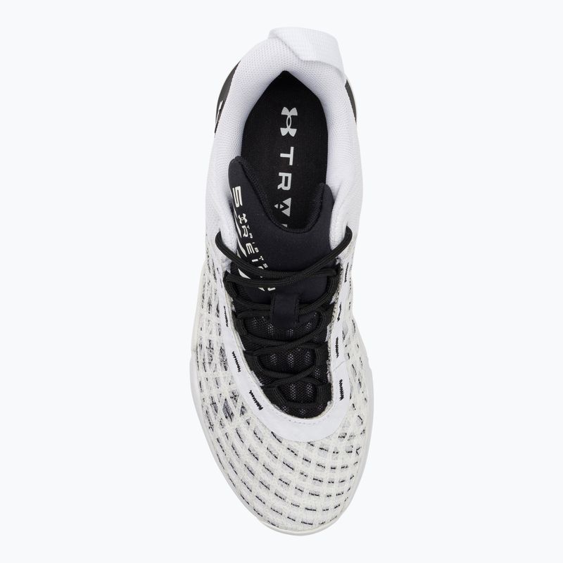 Under Armour Tribase Reign 5 bianco/nero/bianco scarpe da ginnastica da uomo 6