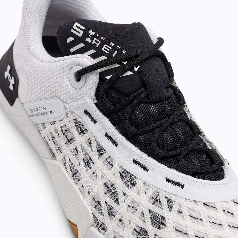 Under Armour Tribase Reign 5 bianco/nero/bianco scarpe da ginnastica da uomo 8