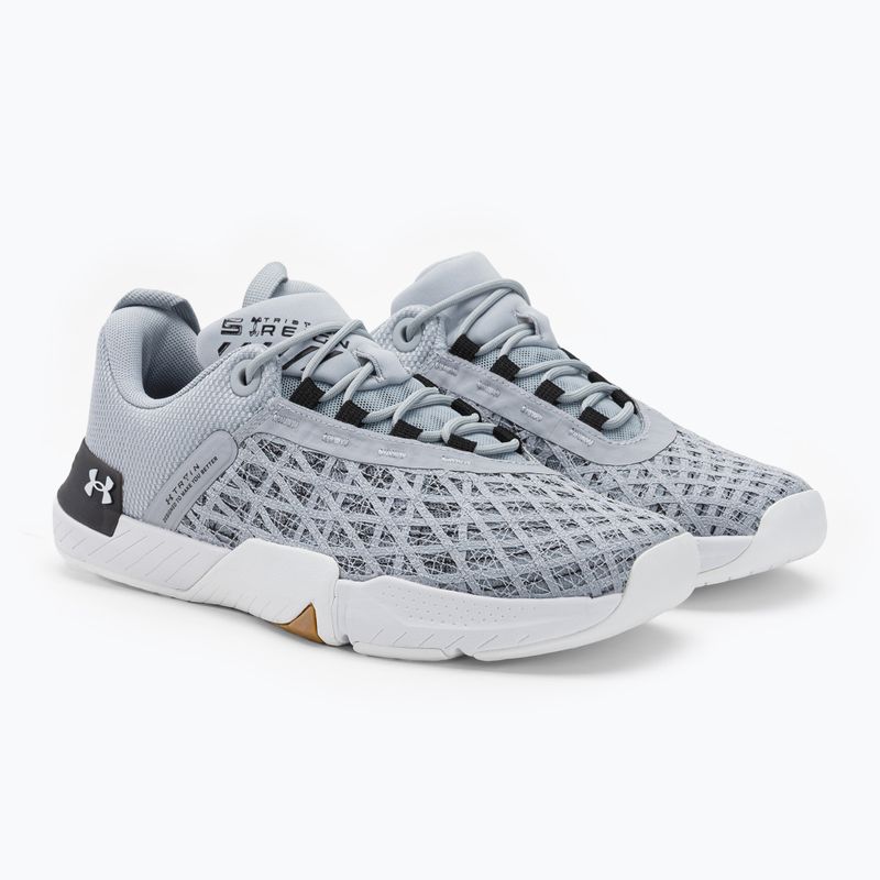 Under Armour Tribase Reign 5 mod grigio/nero/bianco scarpe da ginnastica da uomo 4