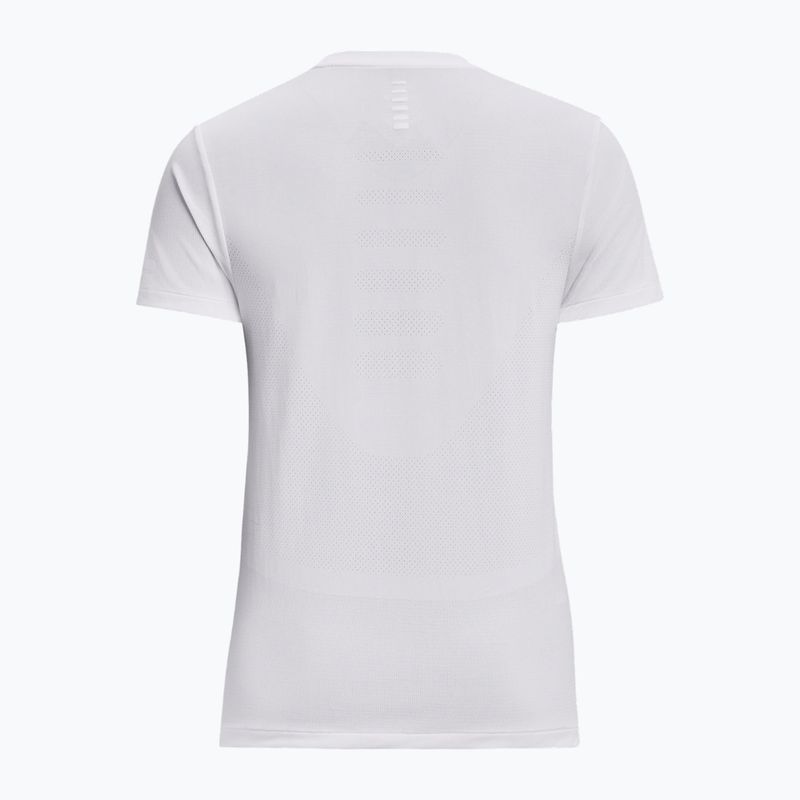 Maglia da running Under Armour Seamless Stride bianca/bianca/riflettente da donna 3