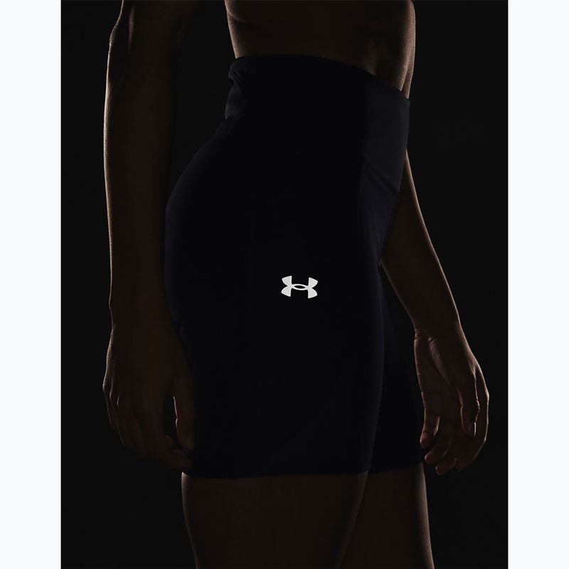 Leggings da corsa Under Armour Run Elite Half donna nero/nero/riflettente 5
