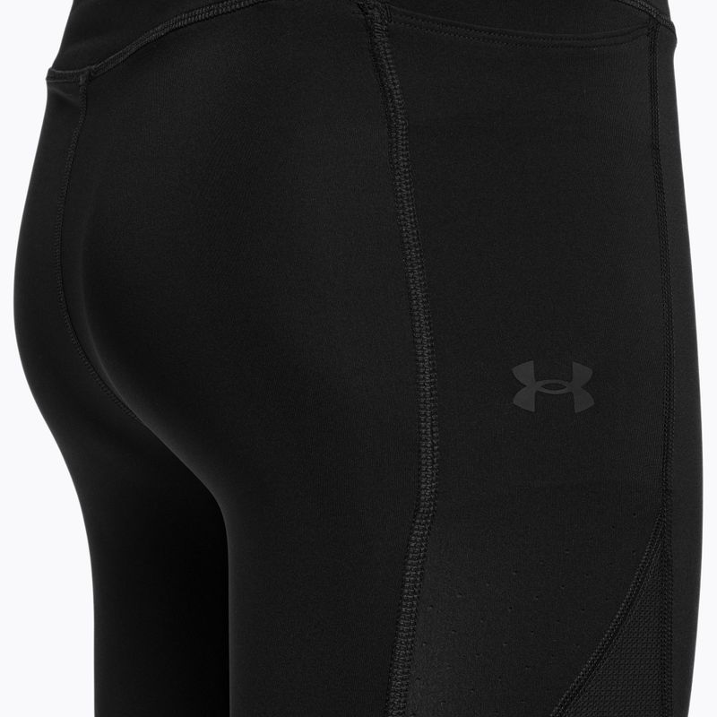 Leggings da corsa Under Armour Run Elite Half donna nero/nero/riflettente 8