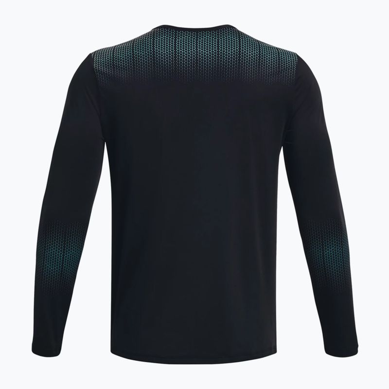 Under Armour Armourprint - manica lunga da allenamento da uomo, nero e verde acqua. 2