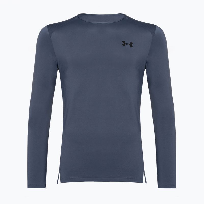 Under Armour Armourprint downpour grigio/nero da uomo a maniche lunghe per l'allenamento 3