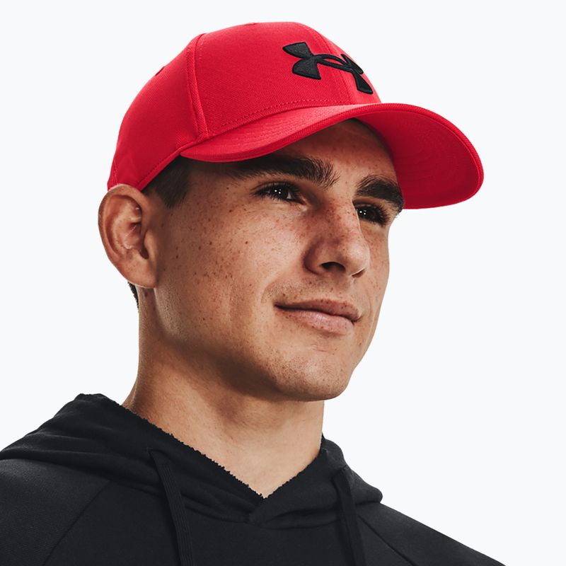 Berretto da baseball Under Armour Blitzing Adj rosso/nero da uomo 5