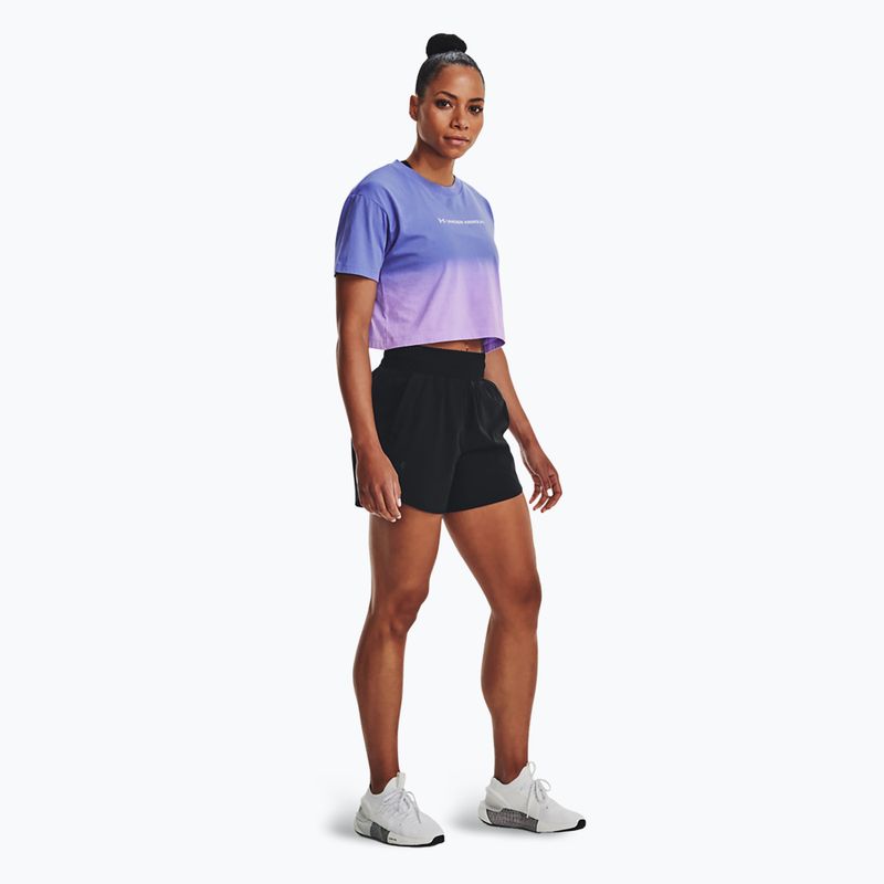Pantaloncini Under Armour donna Vanish 5in nero/nero 2