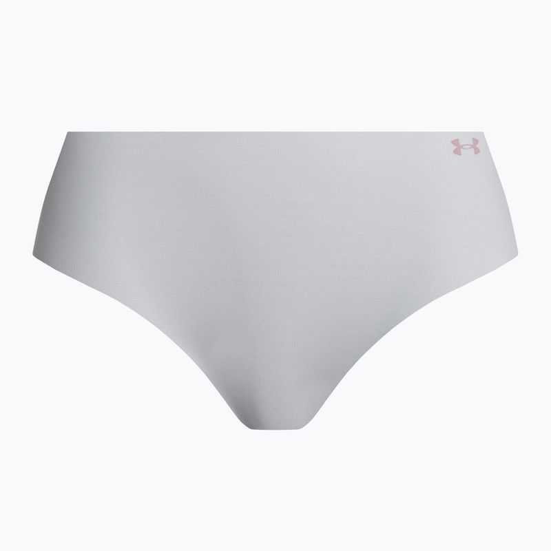 Under Armour Ps Thong slip da donna 3 pezzi rosa elisir/grigio alo/rosa 2
