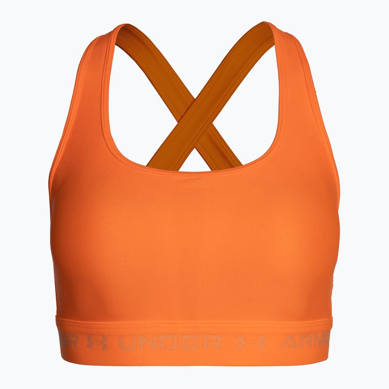 Reggiseno fitness Under Armour Crossback Mid arancione/giallo arancione 5