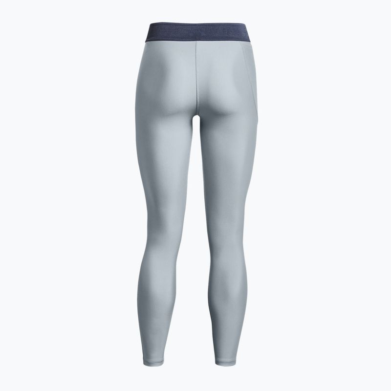 Under Armour Armour Branded WB - leggings da donna harbor blue/downpour gray 4