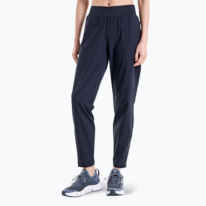 Pantaloni da corsa Under Armour Outrun The Storm donna nero/riflettente