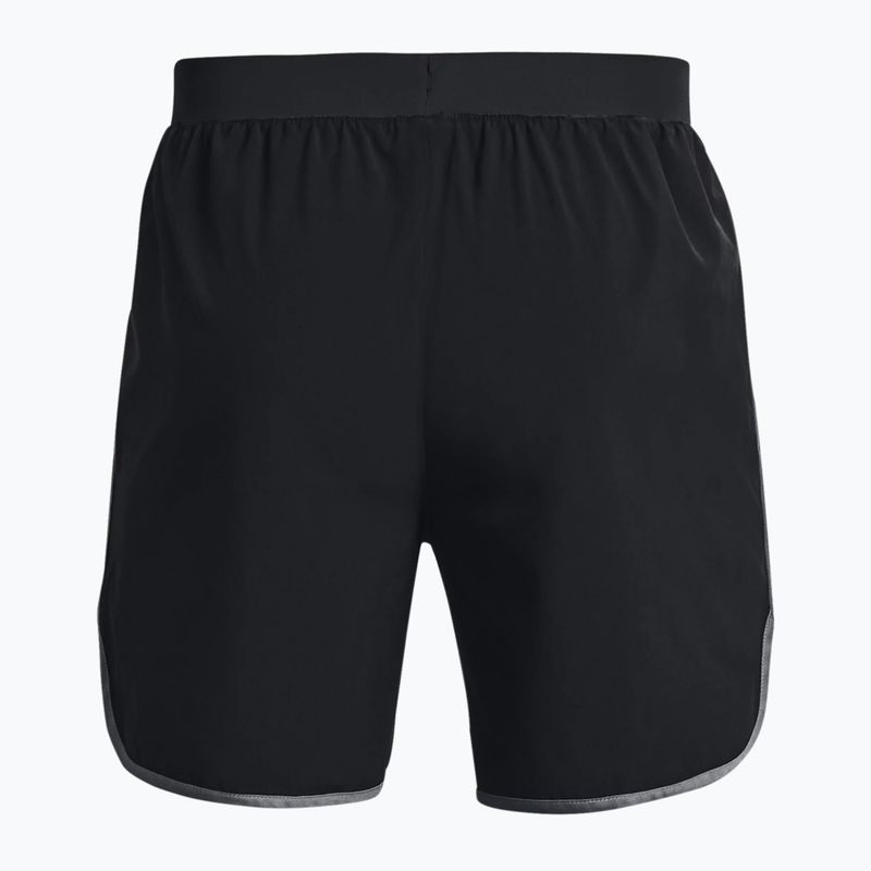 Under Armour Hiit Woven 6in nero/grigio pantaloncini da allenamento da uomo 2