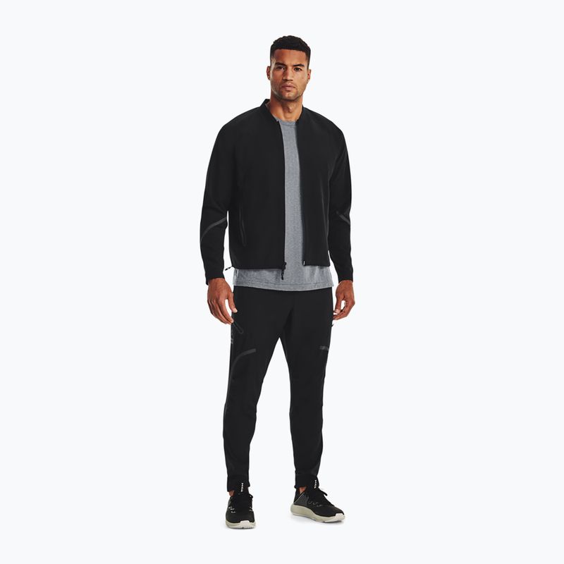 Under Armour Unstoppable Bomber nero/nero/nero giacca da allenamento da uomo 2