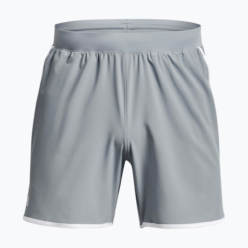 Pantaloncini da allenamento Under Armour Hiit Woven 6in harbor blu/bianco per uomo 4
