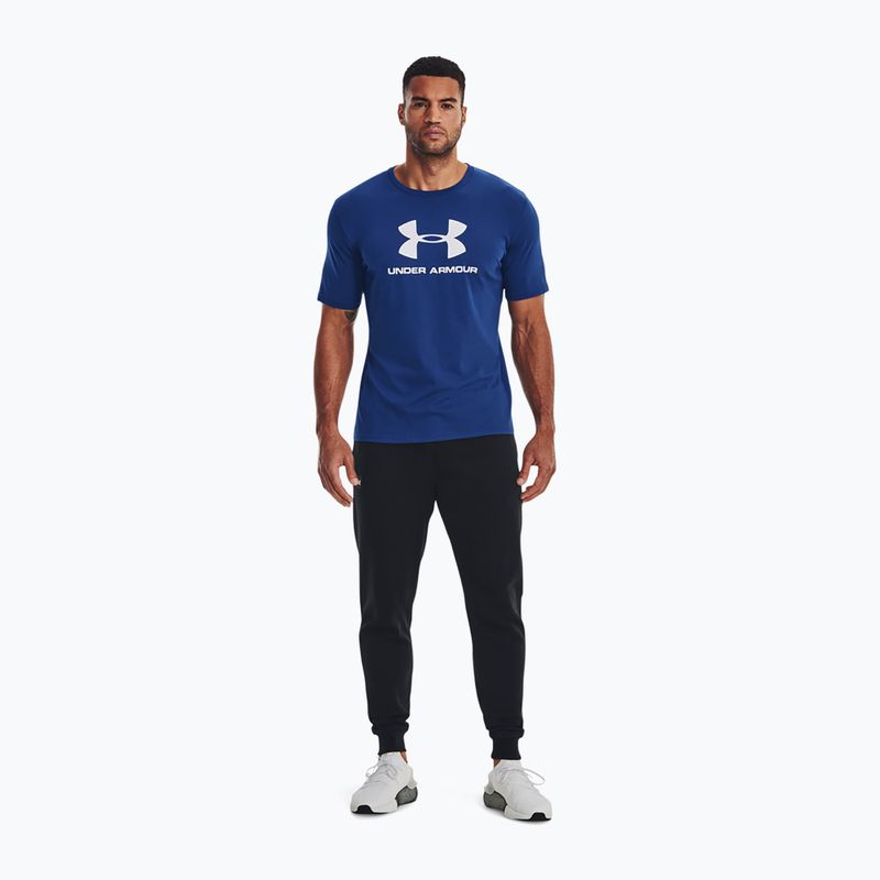 Maglietta Under Armour Sportstyle Logo Uomo blu miraggio/bianco/bianco 2