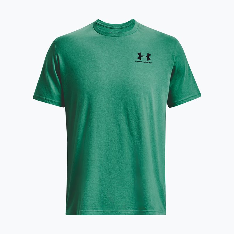 Maglietta Under Armour Sportstyle Uomo petto sinistro birdie verde/nero