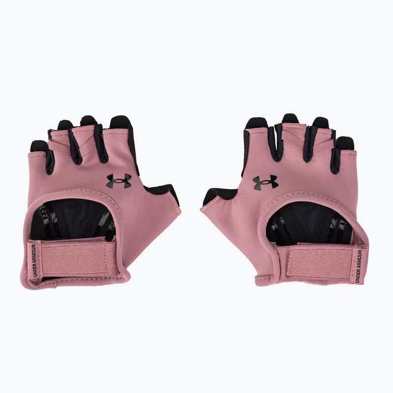 Guanti da allenamento da donna Under Armour W'S Training rosa elisir/nero/nero 3