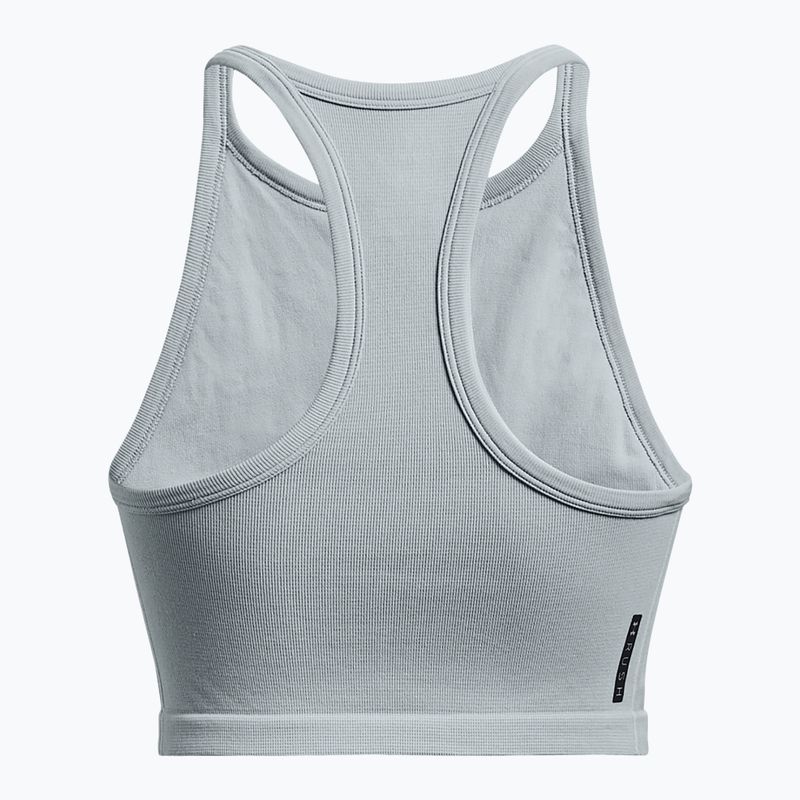 Under Armour Rush Seamless Canotta da allenamento da donna blu harbor/grigio diluvio/iridescente 4