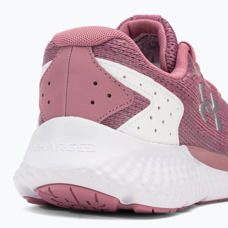 Under Armour scarpe da corsa donna W Charged Rogue 3 Knit rosa elisir/bianco/argento metallico 8